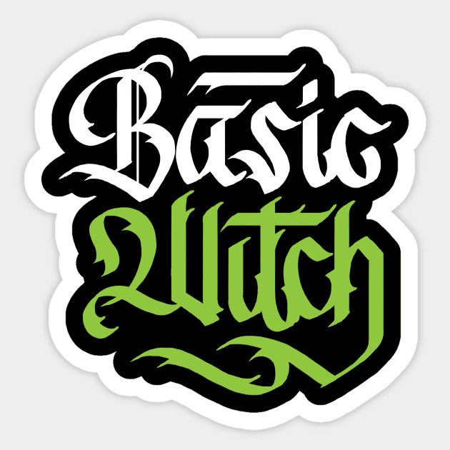 Basic Witch Calligraphy Sticker by polliadesign